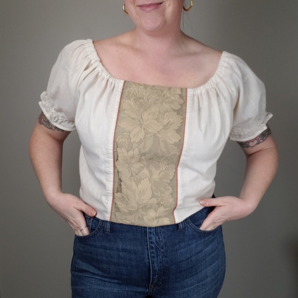 Vintage 90s Milkmaid Blouse - Picture 5 of 5
